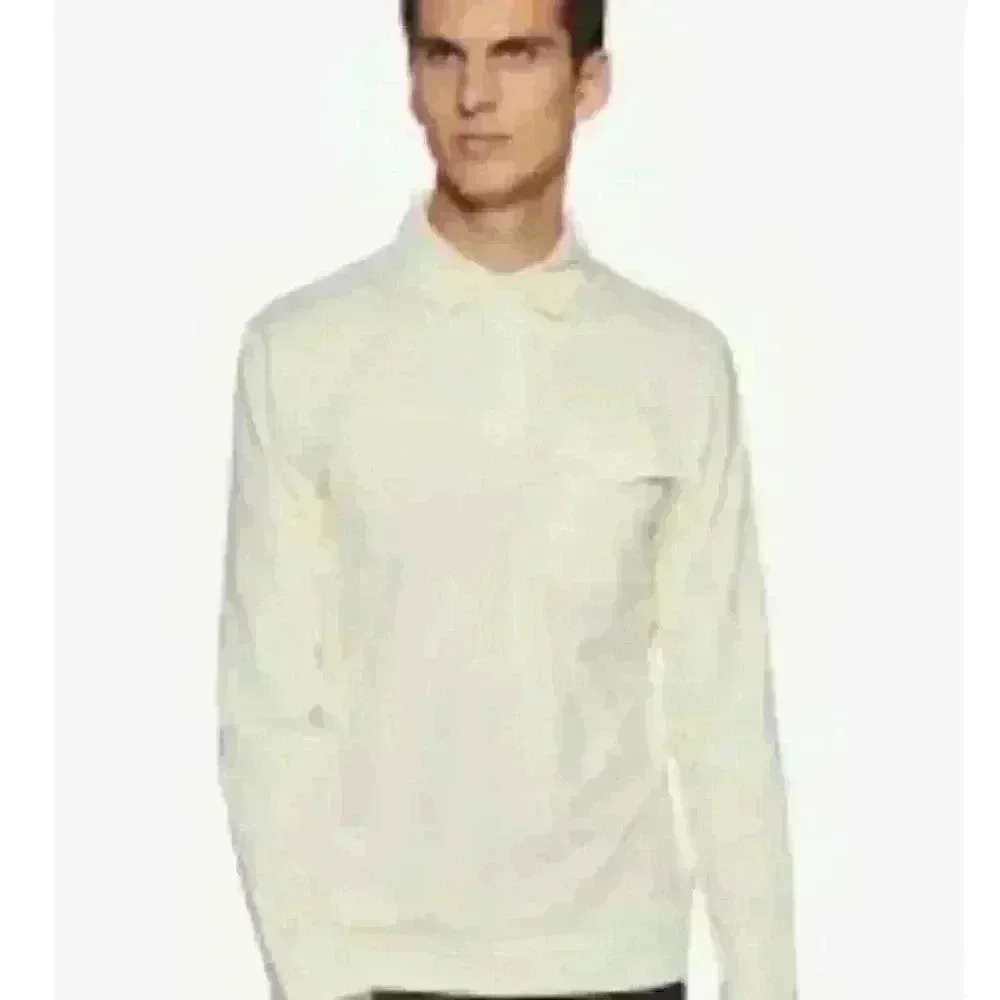 CALVIN Klein Men’s Light Yellow Liquid Touch Polo Size Medium - Picture 1 of 8